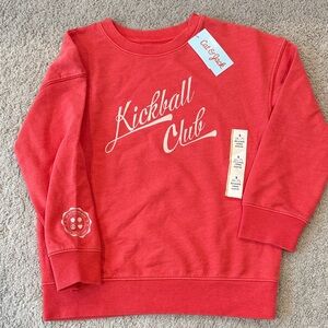 cat & jack lightweight relaxed long sleeve sweatshirt